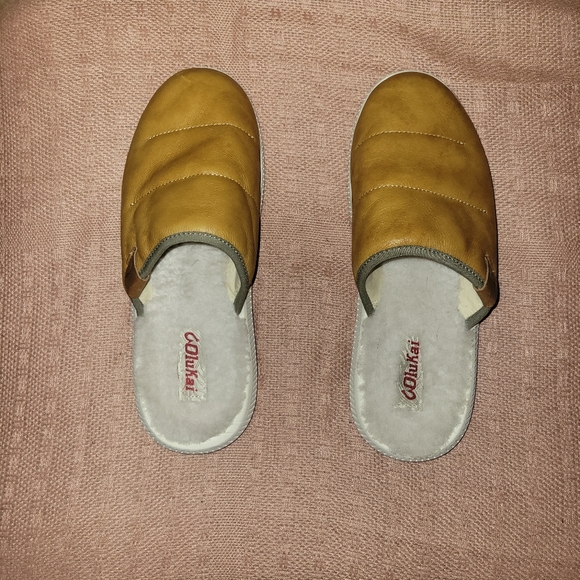 Olukai Womens Leather Mua'ili Slip On Slippers - Picture 2 of 3